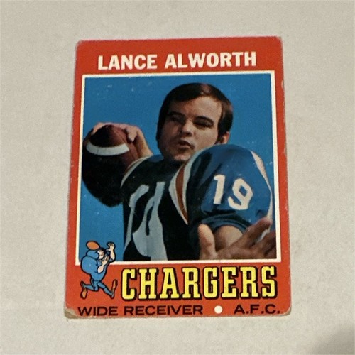 Topps 1971 lance - topps, alworth