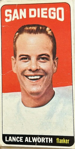 1965 topps 155 lance - 1965, alworth